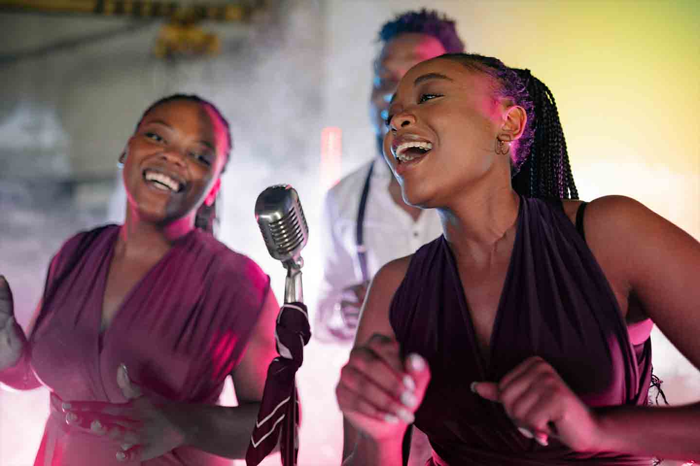 karaoke-rental-in-dallas Colorful photo booth props for events in Dallas<br />