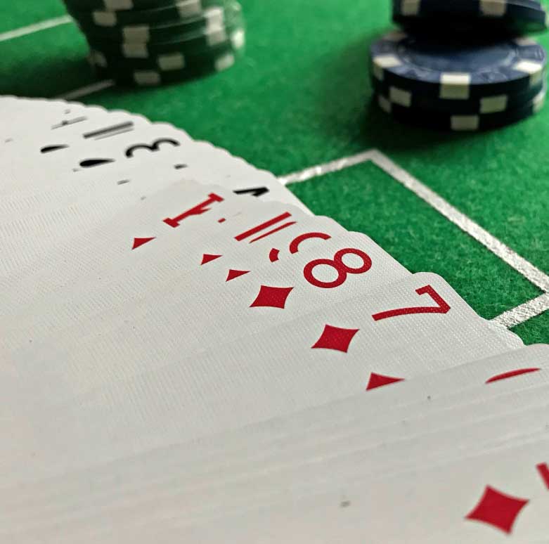 Casino night entertainment at a Southlake wedding event with elegant gaming tables and well-dressed guests