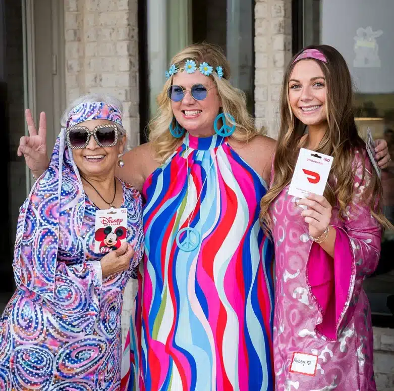 Color changing photo booth in Dallas with customizable LED lighting at an event