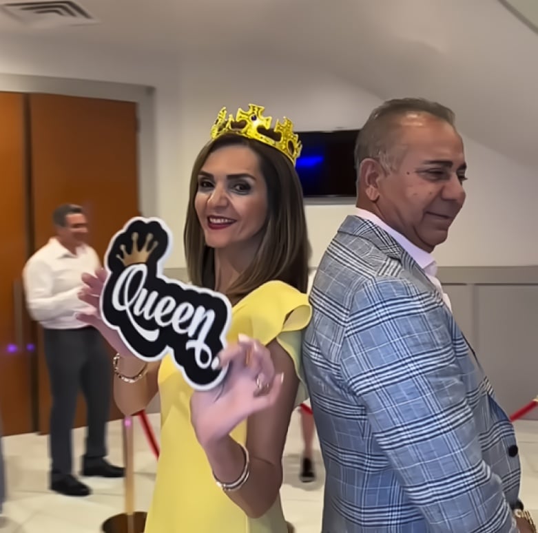 Luxury photo booth and 360 booth rentals at an upscale Southlake wedding reception with elegant lighting and modern design