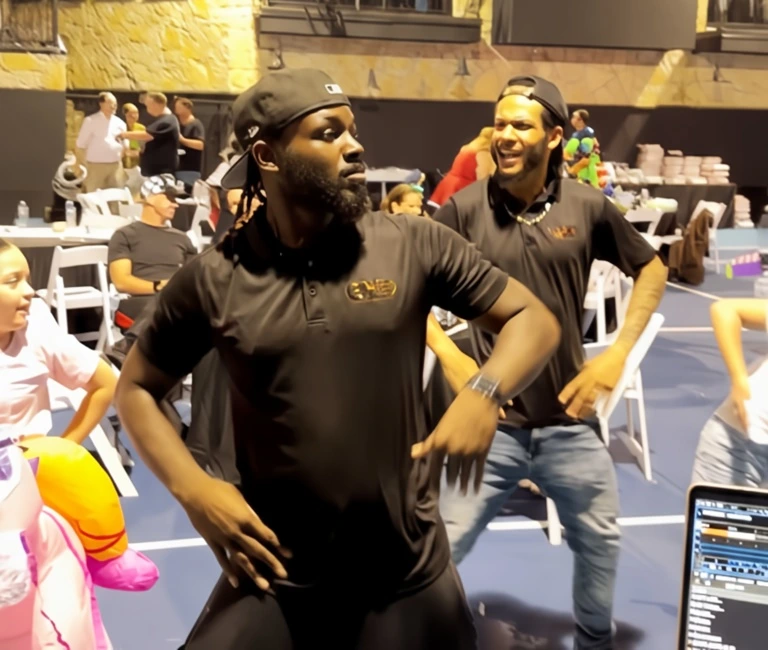 Professional event host engaging a corporate audience in Fort Worth, Texas — team building and entertainment in action