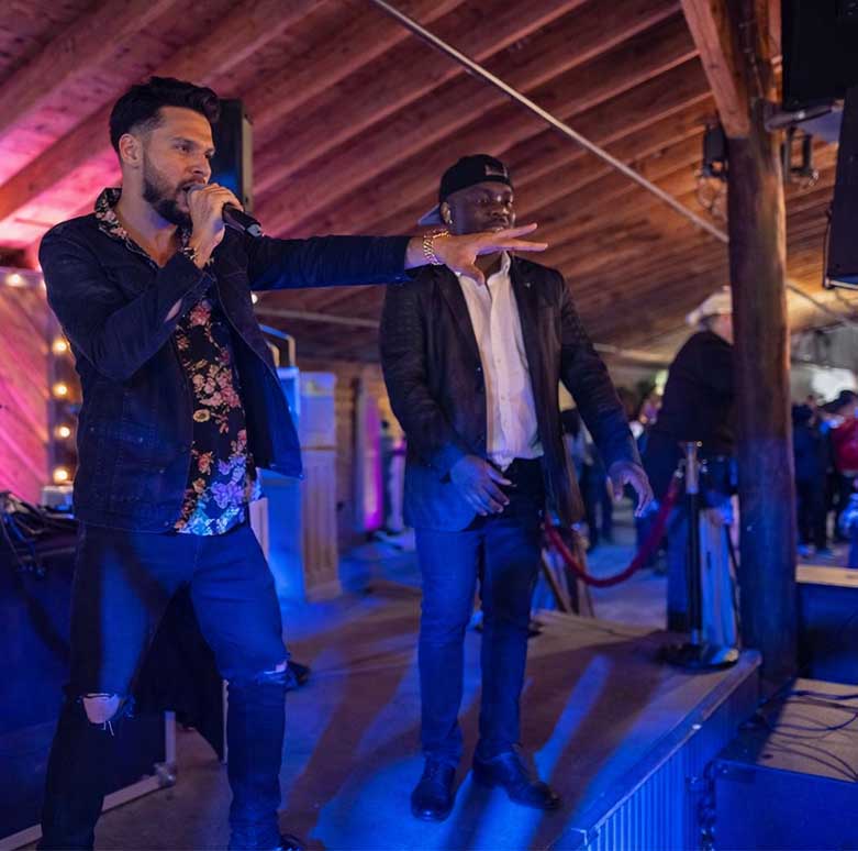 Professional DJ hosting a corporate event in Dallas Fort Worth